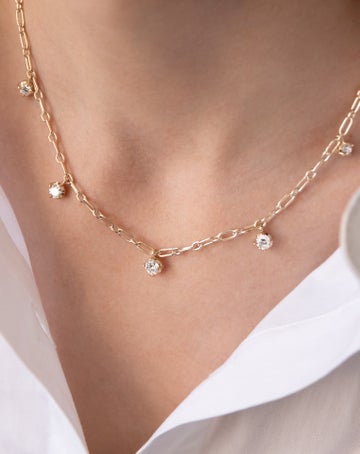 Boussole Graduated Diamond Chain